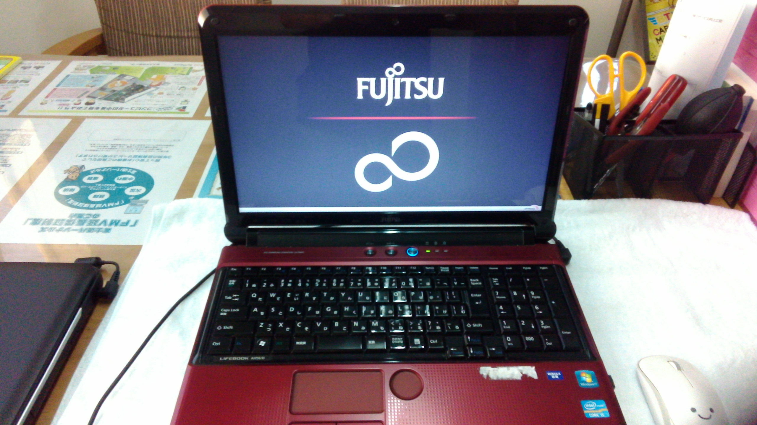 【Windows10】FUJITSU AH56/D ノートパソコン